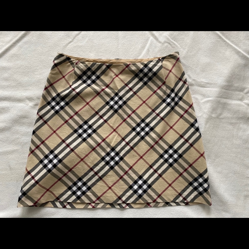 Burberry London Check Plaid Skirt